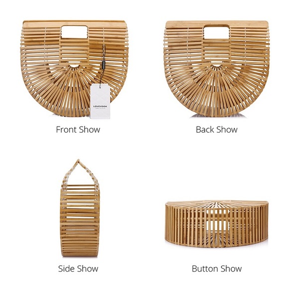 Bamboo handbag - Picture 3 of 5